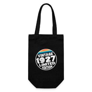 Limited Edition since 1927 Geburtstag Geschenk - Geschenkbeutel für Flaschen - Schwarz - Vorne