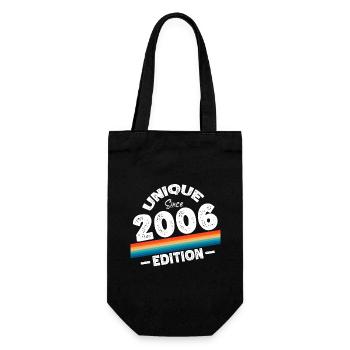 Unique Since 2006 Edition Birthday Vintage 2006 - Gift Bag for Bottles - black - Front
