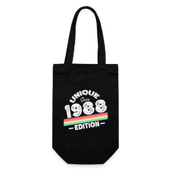 Unique Since 1988 Edition Birthday Vintage 1988 - Gift Bag for Bottles - black - Front