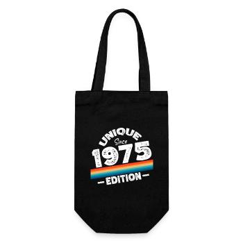 Unique Since 1975 Edition Birthday Vintage 1975 - Gift Bag for Bottles - black - Front