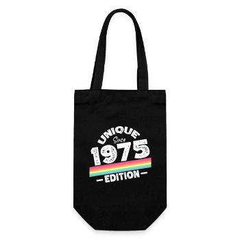Unique Since 1975 Edition Birthday Vintage 1975 - Gift Bag for Bottles - black - Front