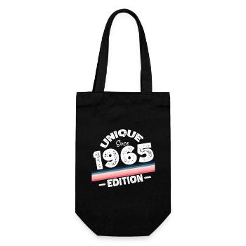 Unique Since 1965 Edition Birthday Vintage 1965 - Gift Bag for Bottles - black - Front