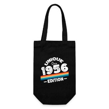 Unique Since 1956 Edition Birthday Vintage 1956 - Gift Bag for Bottles - black - Front
