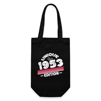 Unique Since 1953 Edition Birthday Vintage 1953 - Gift Bag for Bottles - black - Front