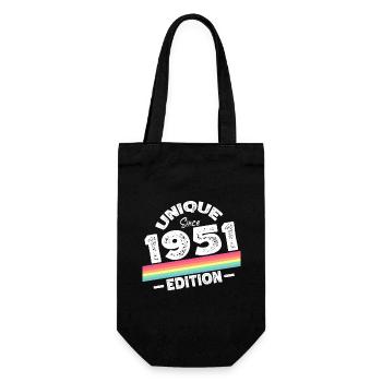 Unique Since 1951 Edition Birthday Vintage 1951 - Gift Bag for Bottles - black - Front