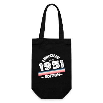 Unique Since 1951 Edition Birthday Vintage 1951 - Gift Bag for Bottles - black - Front