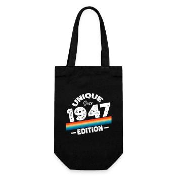 Unique Since 1947 Edition Birthday Vintage 1947 - Gift Bag for Bottles - black - Front