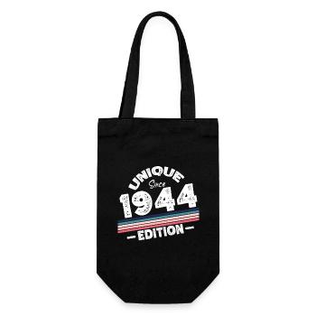 Unique Since 1944 Edition Birthday Vintage 1944 - Gift Bag for Bottles - black - Front
