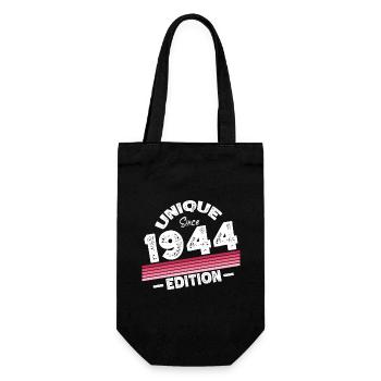 Unique Since 1944 Edition Birthday Vintage 1944 - Gift Bag for Bottles - black - Front