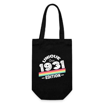 Unique Since 1931 Edition Birthday Vintage 1931 - Gift Bag for Bottles - black - Front