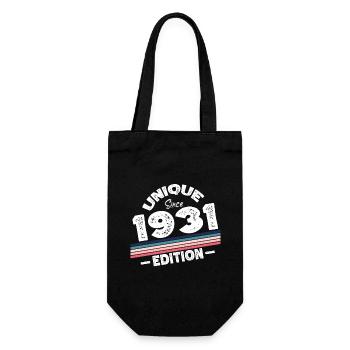 Unique Since 1931 Edition Birthday Vintage 1931 - Gift Bag for Bottles - black - Front