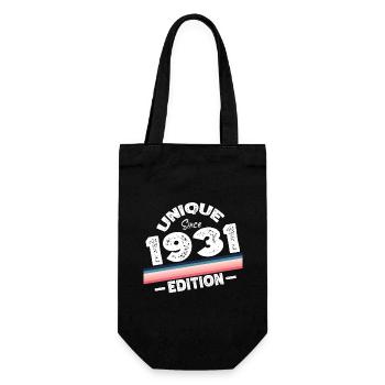 Unique Since 1931 Edition Birthday Vintage 1931 - Gift Bag for Bottles - black - Front