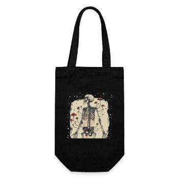 Morbid Horror Toadstool Skeleton - Gift Bag for Bottles - black - Front