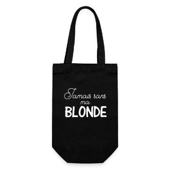 Duo Couple Amoureux Blonde Barbu St Valentin - Sac à bouteille - noir - Devant