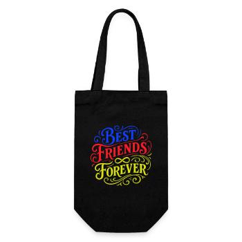 Best Friends Forever - Gift Bag for Bottles - black - Front