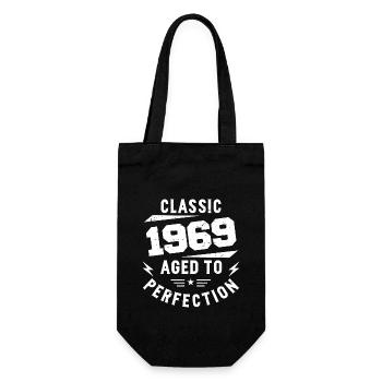 1969 Classic 1969 Vintage 1969 Birthday Gift - Gift Bag for Bottles - black - Front