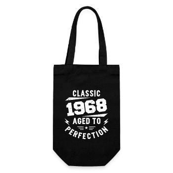 1968 Classic 1968 Jahrgang 1968 Geburtstagsgeschenk - Geschenkbeutel für Flaschen - Schwarz - Vorne