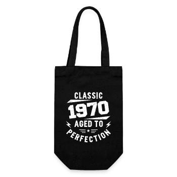 1970 Classic 1970 Vintage 1970 Geburtstagsgeschenk - Geschenkbeutel für Flaschen - Schwarz - Vorne