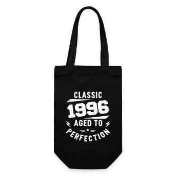1996 Classic 1996 Jahrgang 1996 Geburtstagsgeschenk - Geschenkbeutel für Flaschen - Schwarz - Vorne