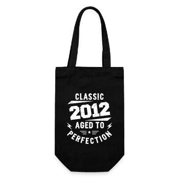 2012 Classic 2012 Anniversary Gift 2012 Vintage - Gift Bag for Bottles - black - Front