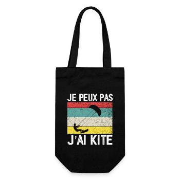 I Can't I Kite Gift Humor - Gift Bag for Bottles - black - Front