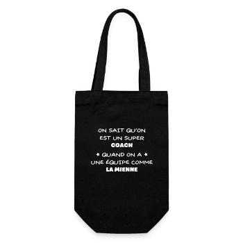 Super coach équipe On Sait qu'on est le meilleur - Sac à bouteille - noir - Devant