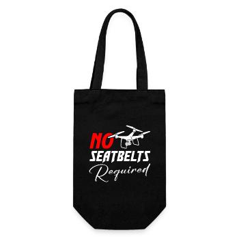 Drone No Seatbelts Required - Gift Bag for Bottles - black - Front