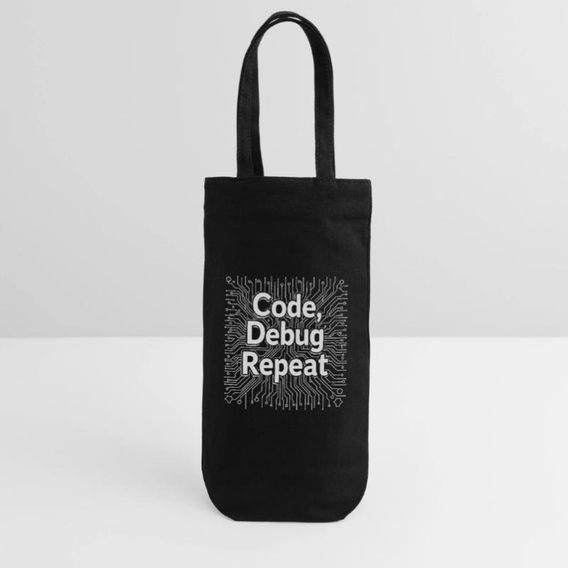 Code Debug Repeat - Software Engineer Geschenkbeutel für Flaschen