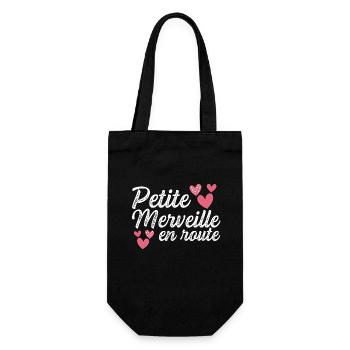 Little Wonder On The Road Future Pregnancy Gift - Gift Bag for Bottles - black - Front