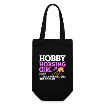 Hobby Horse Hobby Horsing Hobbyhorsing - Gift Bag for Bottles - black - Front