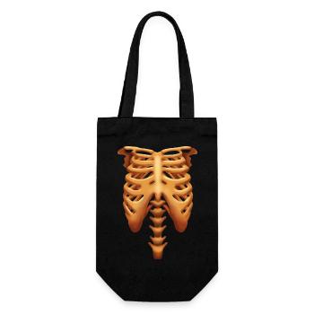 Halloween and Skeleton Costume - Gift Bag for Bottles - black - Front