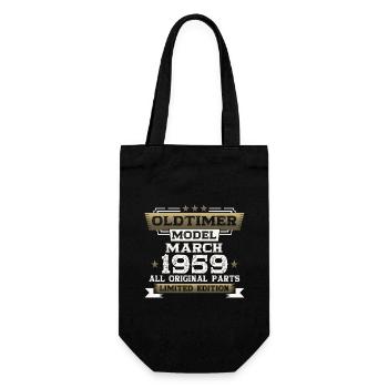 65th Birthday Classic Car March Vintage 1959 - Gift Bag for Bottles - black - Front