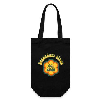 Legendary since July 1973 Geburtstag Retro - Geschenkbeutel für Flaschen - Schwarz - Vorne