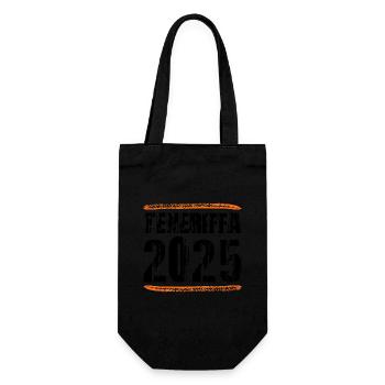 Teneriffa 2025 Spruch - Geschenkbeutel für Flaschen - Schwarz - Vorne