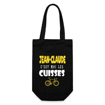 Jean claude vélo c est moi les cuisses humour velo - Sac à bouteille - noir - Devant