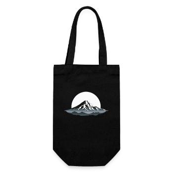 Majestät der Berge - Geschenkbeutel für Flaschen - Schwarz - Vorne