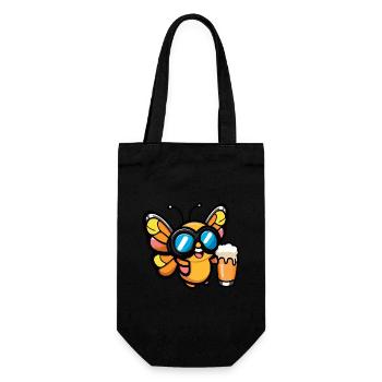 Butterfly Après-Ski Bière Bande Dessinée - Sac à bouteille - noir - Devant
