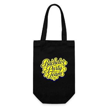 Bachelor Party Team - Gift Bag for Bottles - black - Front