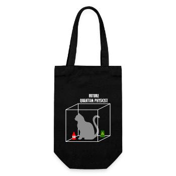 Quantum Physics Science Student Physicist Gift - Gift Bag for Bottles - black - Front