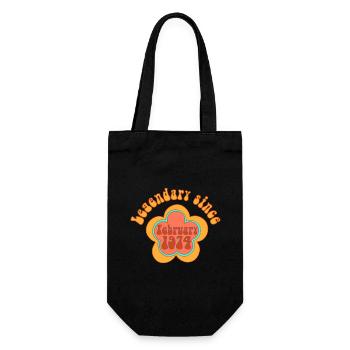 Légendaire depuis février 1974 Anniversaire Rétro - Sac à bouteille - noir - Devant