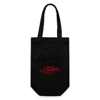 Bachelor Party Team - Gift Bag for Bottles - black - Front
