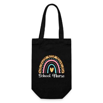 School Nurse Hospital Medicine - Gift Bag for Bottles - black - Front