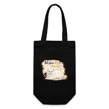 Cœur de maman perse de chat - Sac à bouteille - noir - Devant