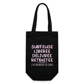 Surfer feiert Ruhestand mit Humor Geschenk - Geschenkbeutel für Flaschen - Schwarz - Vorne
