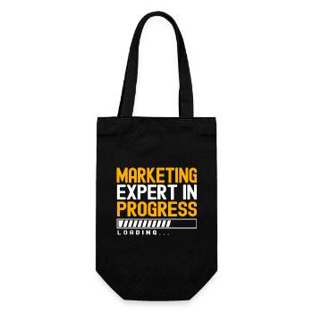 Marketing Manager Experte - Geschenkbeutel für Flaschen - Schwarz - Vorne