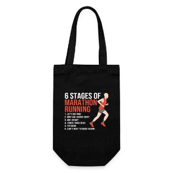 Marathon Half Marathon Marathon Runner - Gift Bag for Bottles - black - Front