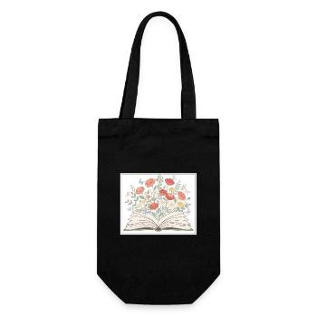 Books - Gift Bag for Bottles - black - Front