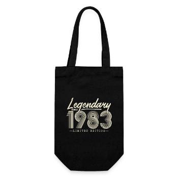 Legendär seit 1983 - Geschenkbeutel für Flaschen - Schwarz - Vorne