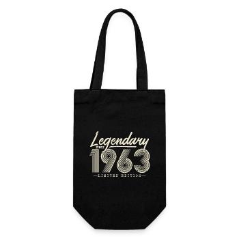 Legendär seit 1963 - Geschenkbeutel für Flaschen - Schwarz - Vorne