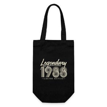 Legendär seit 1988 - Geschenkbeutel für Flaschen - Schwarz - Vorne